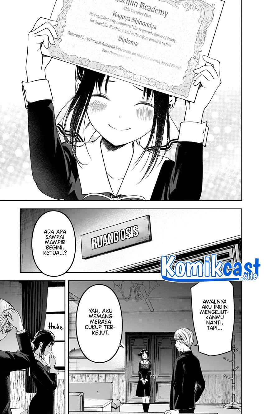 Kaguya-sama wa Kokurasetai – Tensai-tachi no Renai Zunousen Chapter 281 End